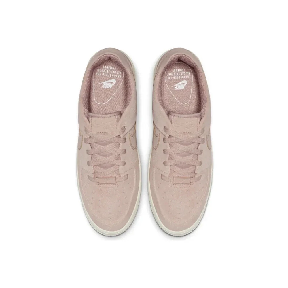 Nike Air Force 1 Sage Low AR5339-201 Sneakers Womens Beige Platform Shoes TF1686